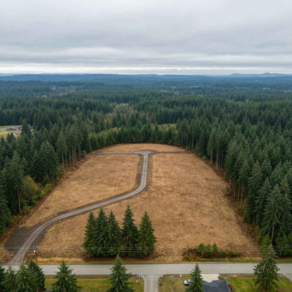 Professionally cleared and graded land ready for construction